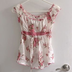 Rare Vintage forever 21 floral blouse